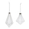 Melrose Frosted Glass Drop Ornament (Set of 6)