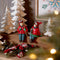 Melrose Holiday Children Shelf Sitter with Skis and Skates (Set of 4)