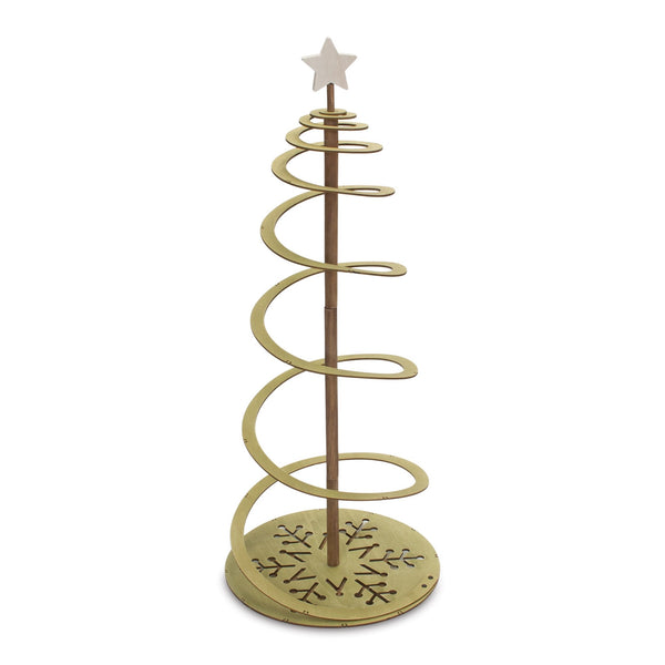 Melrose Spiral Wood Pine Tree 38.5"H