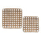 Melrose Square Bamboo Basket Tray (Set of 2)