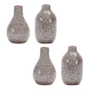 Melrose Speckled Ceramic Bottle Vase (Set of 4)