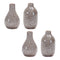 Melrose Speckled Ceramic Bottle Vase (Set of 4)