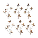 Melrose Blue and Orange Wire Butterfly Spray (Set of 6)