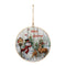 Melrose Merry Christmas Woodland Disc Ornament (Set of 6)