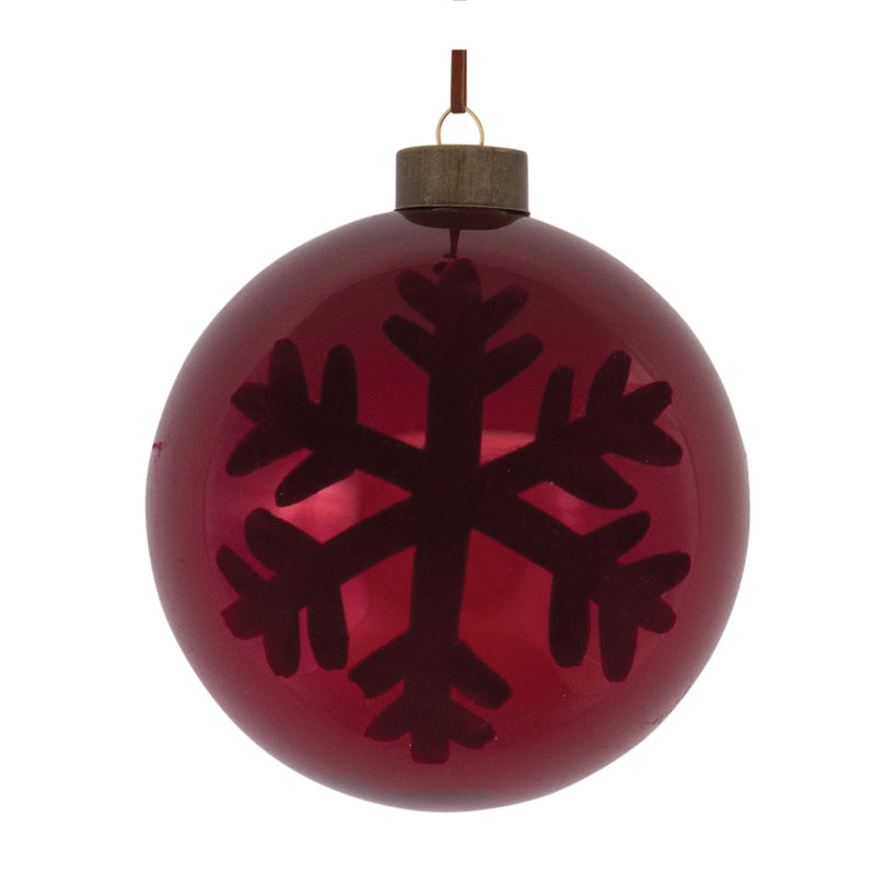 Melrose Snowflake Ball Ornament (Set of 6)