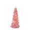 Melrose LED Tree with Rainbow Pearl Ornaments (Set of 3)