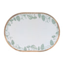 Melrose Wood Mushroom and Floral Print Tray (Set of 2)