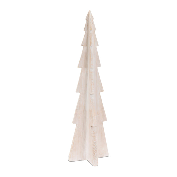 Melrose Whitewashed Resin Tree 50"H