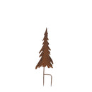 Melrose Rusted Iron Pine Tree Stake (Set of 3)