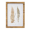 Melrose Wood Framed Fern Print Wall Decor, Rustic, Wood