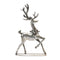 Melrose Hammered Metal Holiday Reindeer (Set of 2)