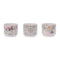 Melrose Stone Floral Patterned Planter Set of 3 Planter, Dolomite