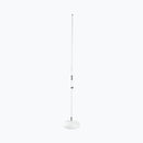 On‑Stage MS7201QTRW White Quarter‑Turn Round‑Base Mic Stand 34″–60″
