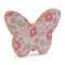 Melrose Wood Floral Patterned Butterfly Decor (Set of 2)
