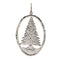 Melrose Etched Metal Pine Tree Ornament (Set of 12)
