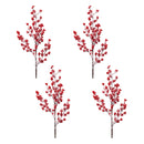 Melrose Snowy Winter Berry Branch (Set of 4)
