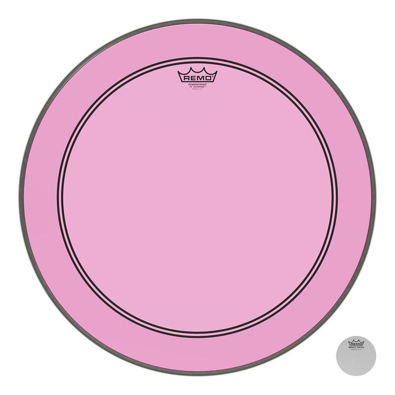 Remo Powerstroke P3 Colortone Pink Skyndeep 22" Bass Drumhead