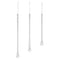 Melrose Clear Beaded Glass Icicle Drop Ornament (Set of 6)