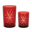 Melrose Glass Snowflake Votive Holder (Set of 2)