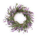 Melrose Mixed Lavender Floral Wreath 20"D