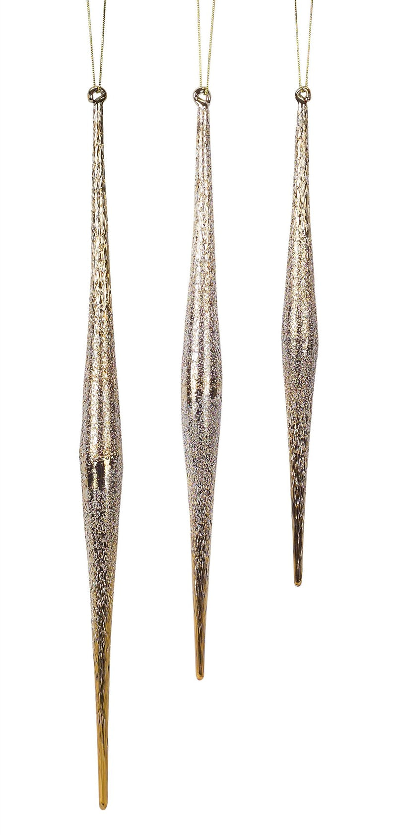 Melrose Gold and Silver Ombre Drop Ornament (Set of 6)