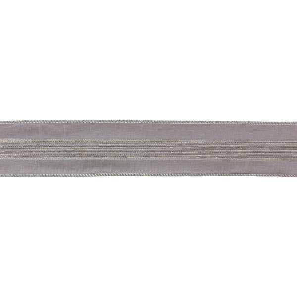 Melrose Grey Glittered Ribbon 2.5" x 10 yds.