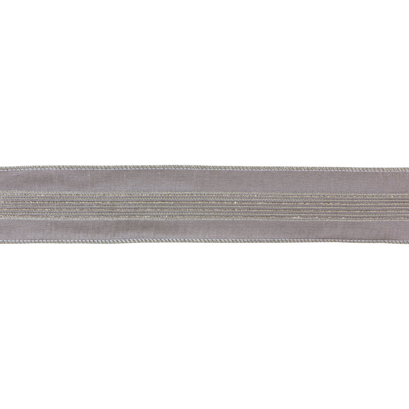 Melrose Grey Glittered Ribbon 2.5" x 10 yds.