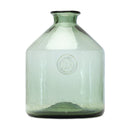 Melrose Sage Glass Bottle Neck Vase 9"H