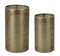 Melrose Ornamental Punched Metal Candle Holder (Set of 4)