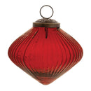 Melrose Ribbed Glass Diamond Ornament (Set of 12)