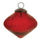 Melrose Ribbed Glass Diamond Ornament (Set of 12)