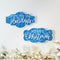 Melrose Wood Christmas Sentiment Sign (Set of 2)