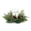 Melrose Mixed Pine Juniper Candle Holder 19"D
