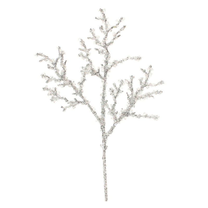 Melrose Sequined Icy Twig Spray (Set of 6)
