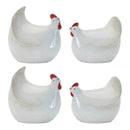 Melrose Terra Cotta Chicken Decor (Set of 4)