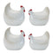 Melrose Terra Cotta Chicken Decor (Set of 4)
