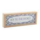 Melrose Framed Joy to the World Sign 12"L