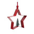 Melrose Star and Pine Tree Cookie Cutter Ornament (Set of 6)