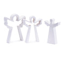 Melrose Wood Angel Nesting Display (Set of 2)
