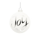 Melrose Frosted Glass Joy Ornament (Set of 6)