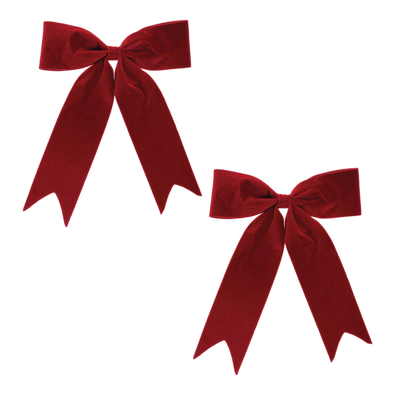 Melrose Red Holiday Bow (Set of 2)