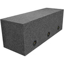 QPower Triple 12" Sealed Sub Box HD12 3HOLE