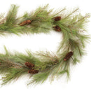 Melrose Long Needle Pine and Pinecone Garland 6'L