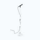 On‑Stage MS7201QTRW White Quarter‑Turn Round‑Base Mic Stand 34″–60″