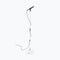 On‑Stage MS7201QTRW White Quarter‑Turn Round‑Base Mic Stand 34″–60″