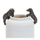 Melrose Dog Pot Hanger (Set of 6) 3.5"H Resin Brown