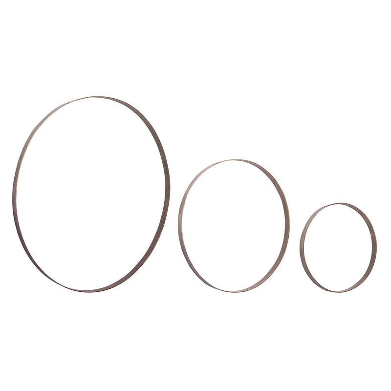 Melrose Iron Metal Rings Wall Display, Modern, Metal
