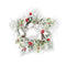 Melrose Flocked Pine Holly Sleigh Bell Candle Ring 18"D