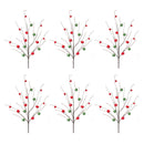 Melrose Sleigh Bell Twig Branch (Set of 6)
