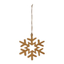 Melrose Gold Metal Snowflake Ornament (Set of 12)